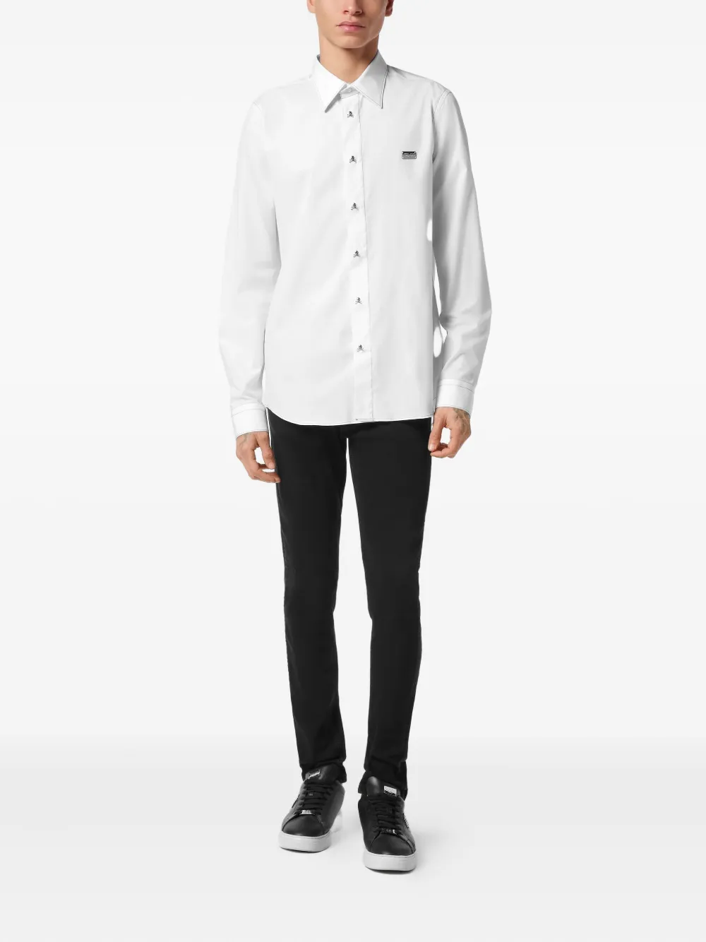 Philipp Plein Sugar Daddy long-sleeved shirt - Wit