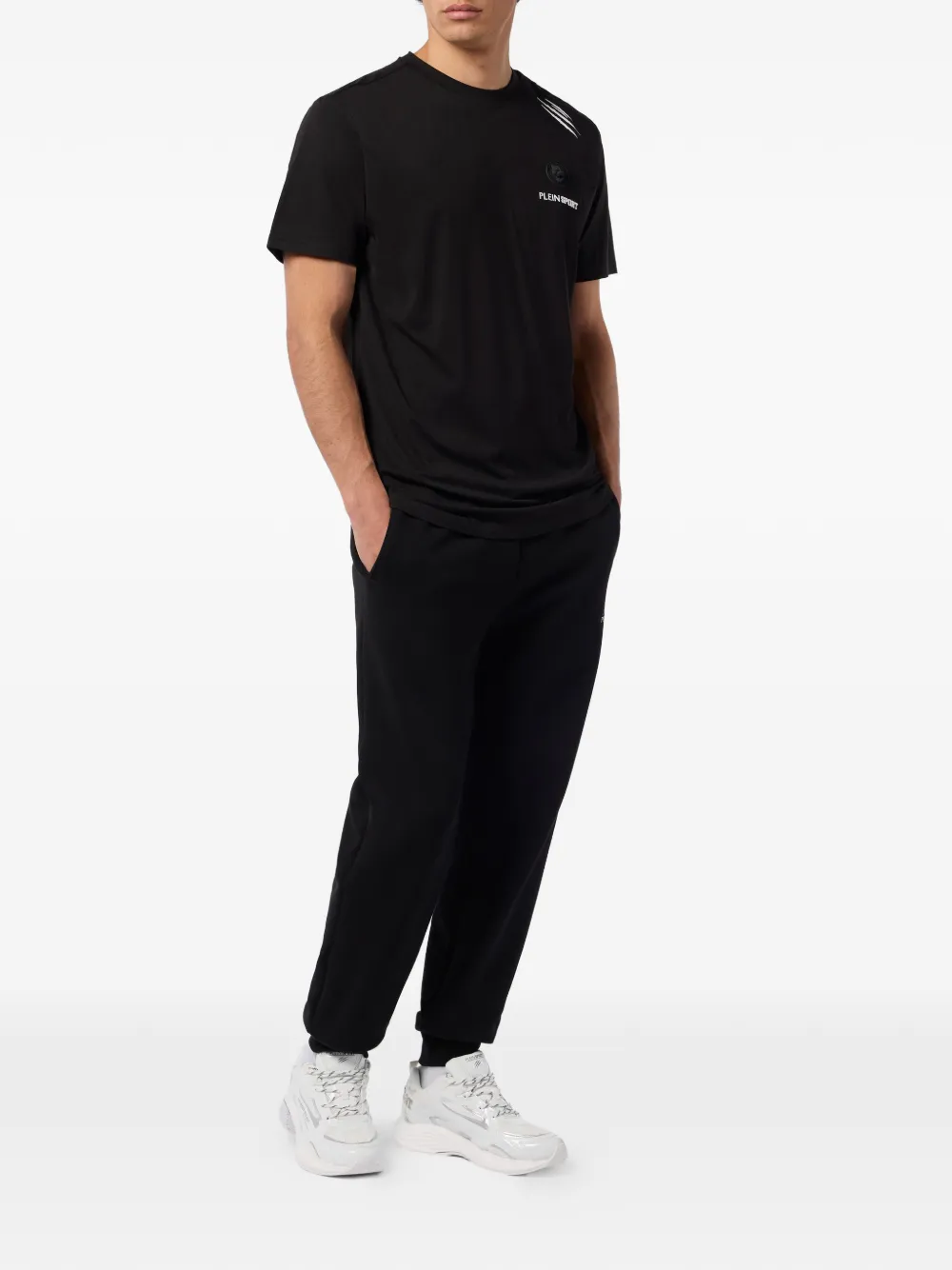 Plein Sport round-neck T-shirt - Zwart