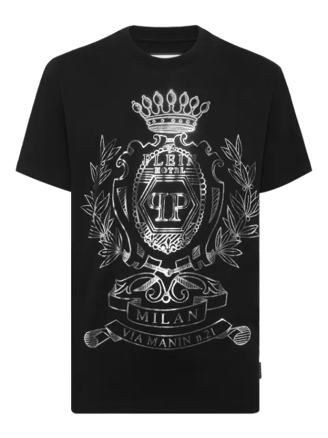 Philipp Plein crest-embellished T-shirt