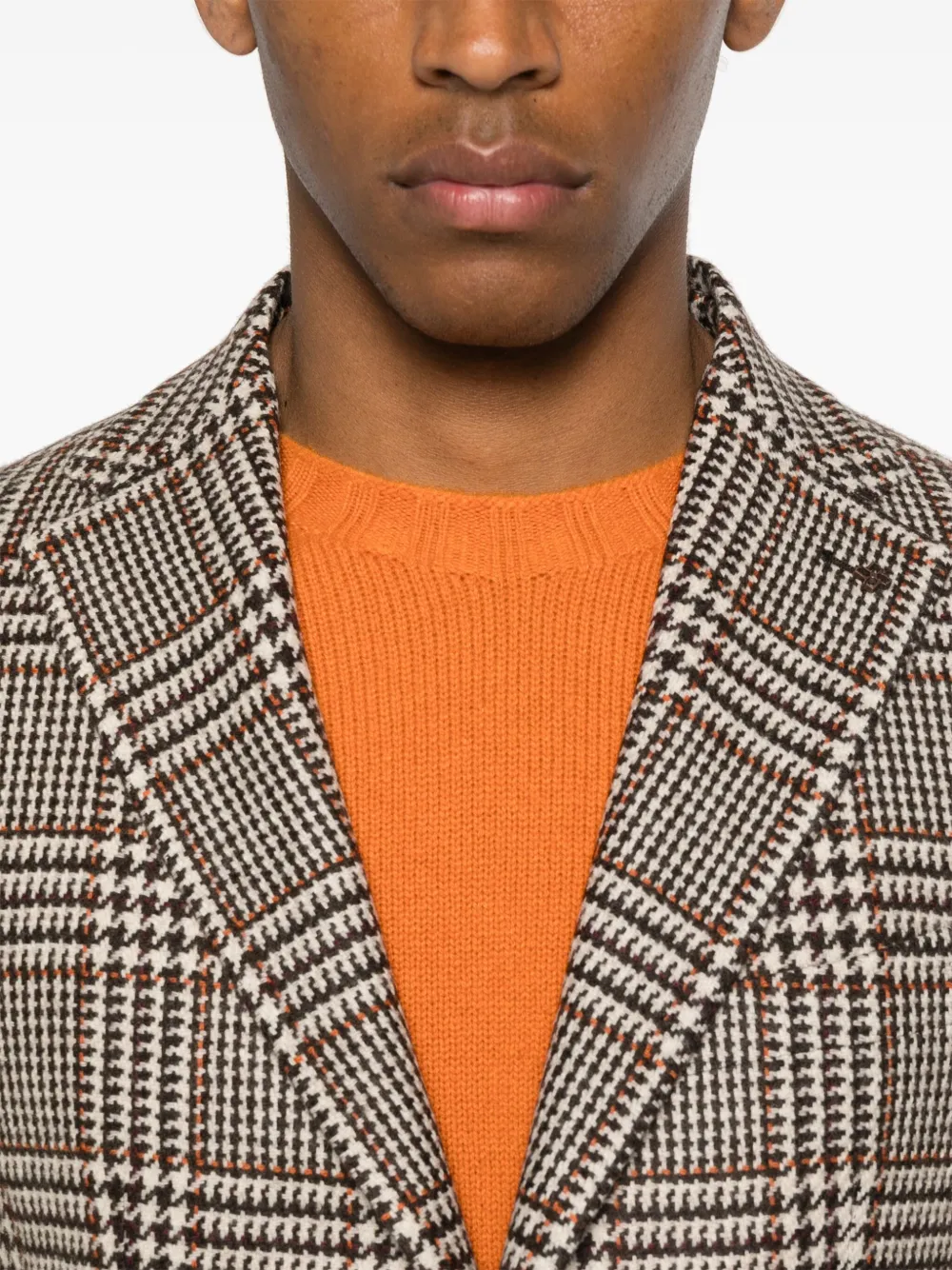 Tagliatore Blazer met enkele rij knopen Beige