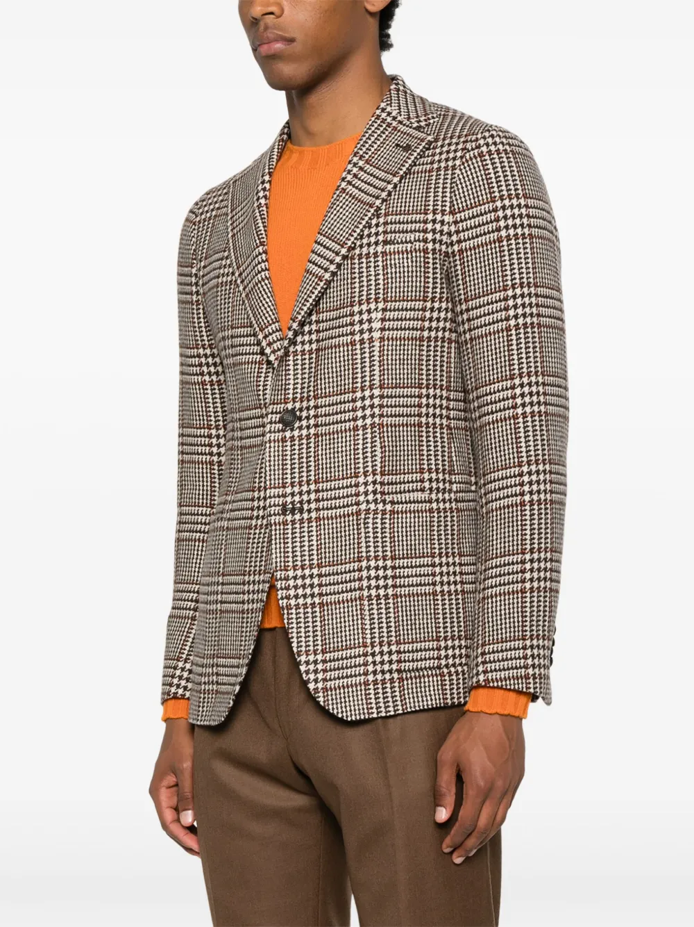 Tagliatore Blazer met enkele rij knopen Beige