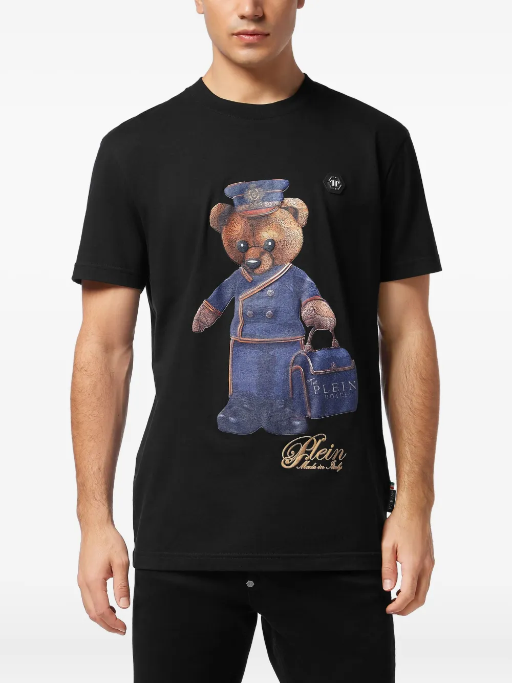 Philipp Plein T-shirt met teddybeerprint Zwart