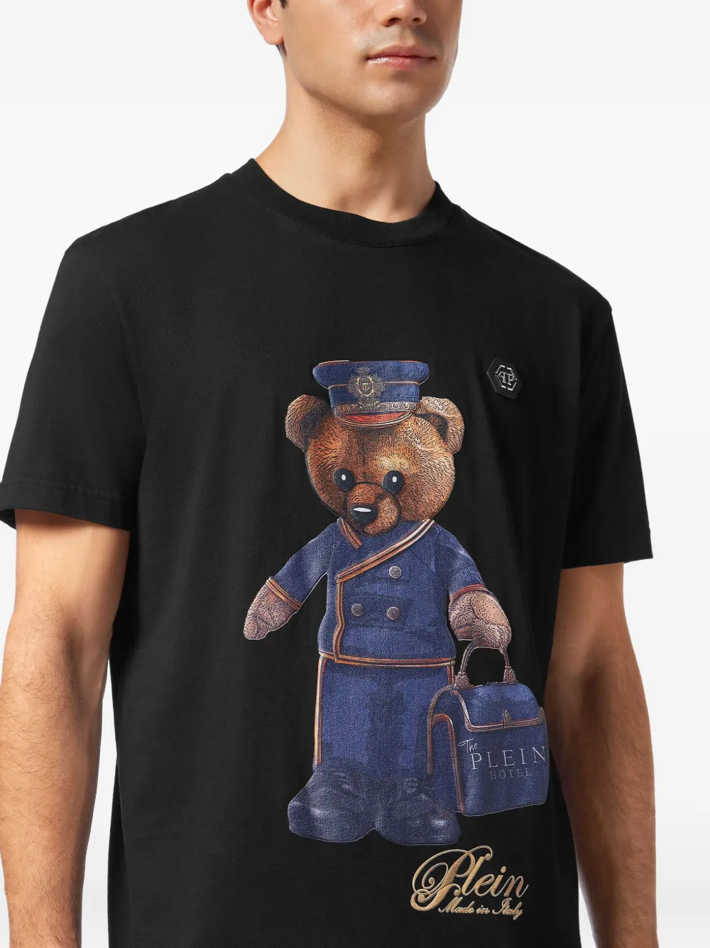 Philipp Plein T-shirt met teddybeerprint Zwart
