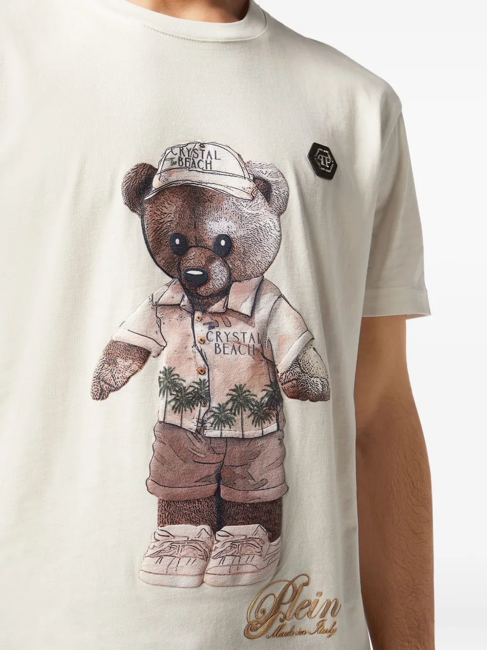 Philipp Plein T-shirt met teddybeerprint Wit