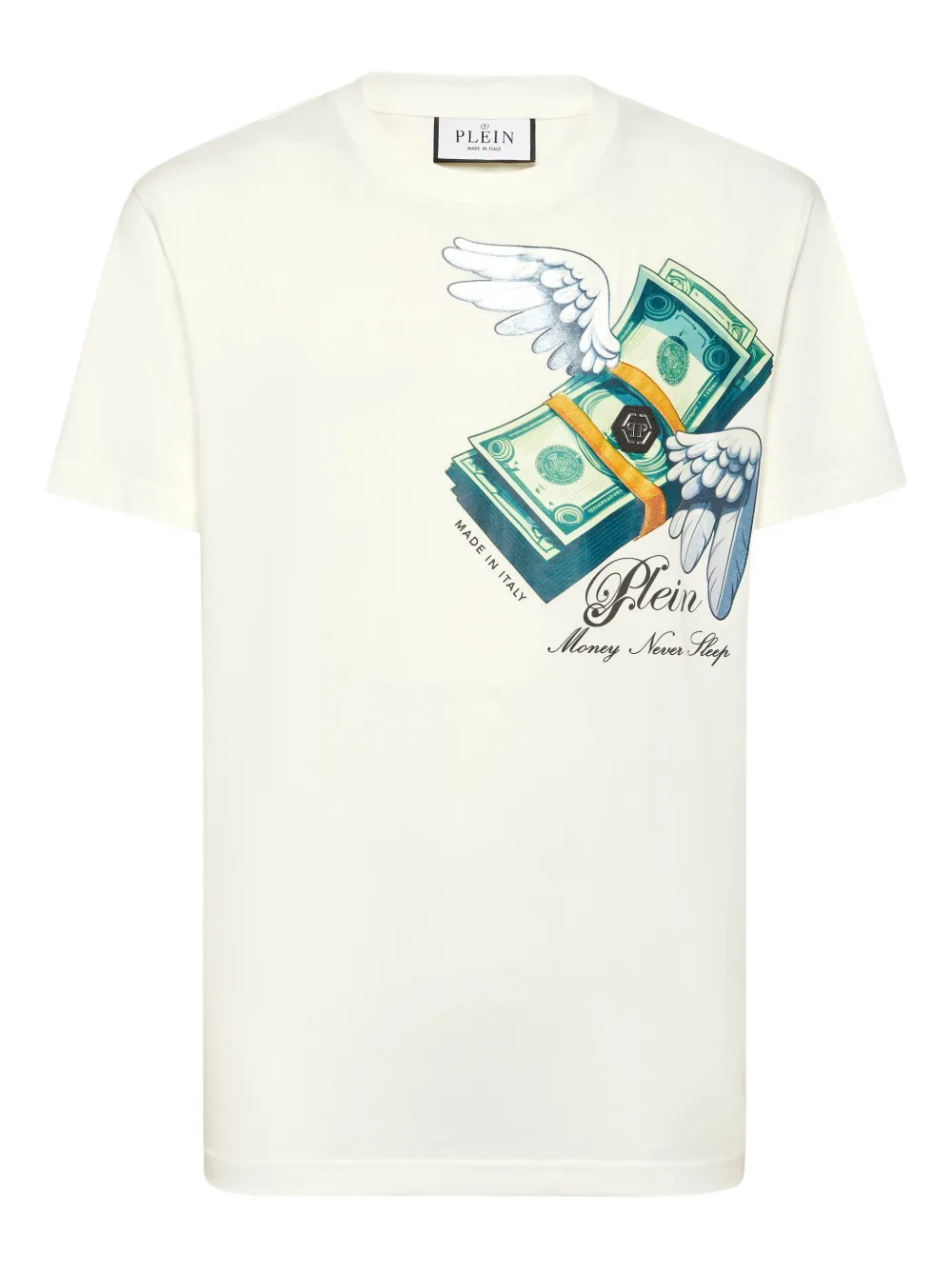 Philipp Plein T-shirt met geldprint Wit