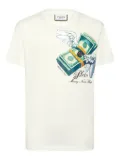 Philipp Plein money print T-shirt - White