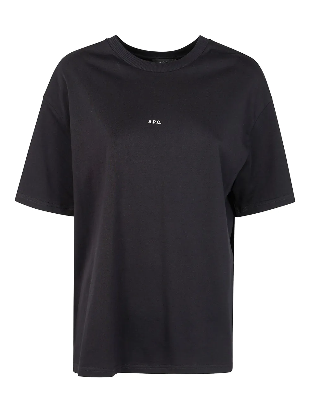 A.P.C. logo-print cotton t-shirt Zwart