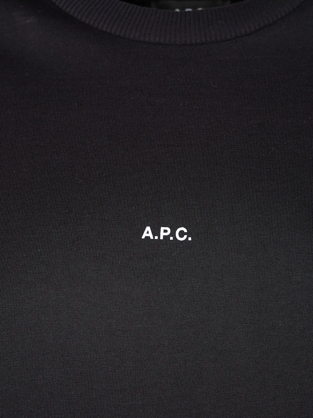 A.P.C. Katoenen T-shirt met logoprint Zwart