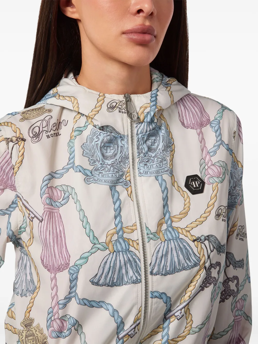 Philipp Plein Jack met grafische print Wit