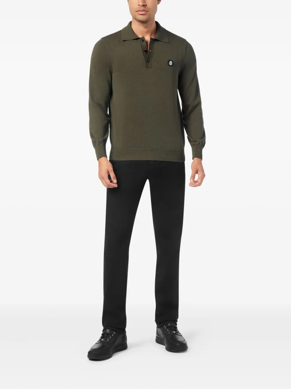 Billionaire Poloshirt met lange mouwen - Groen