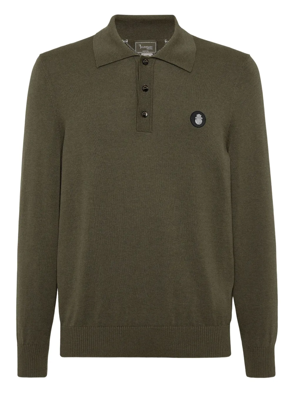 Billionaire Langärmeliges Poloshirt - Grün
