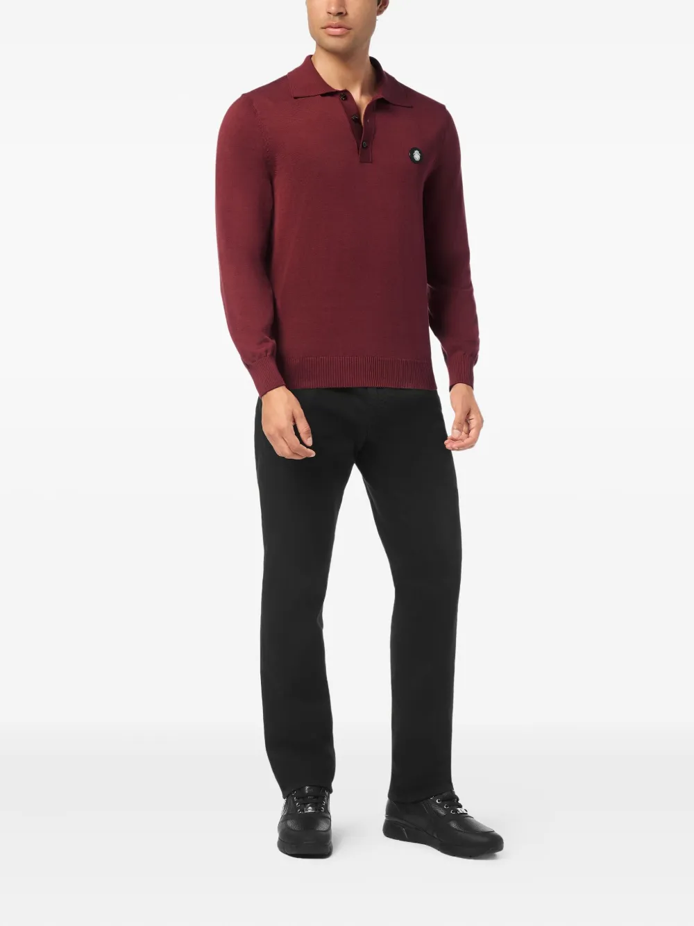 Billionaire Poloshirt met logo - Rood