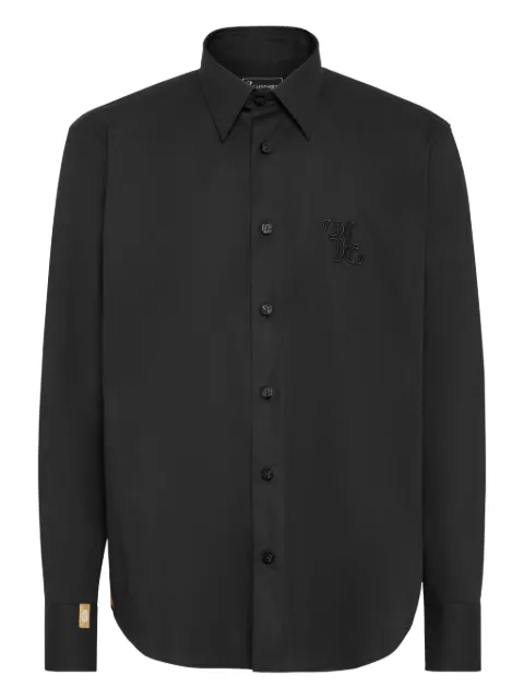 Billionaire Embroidered Cotton Shirt