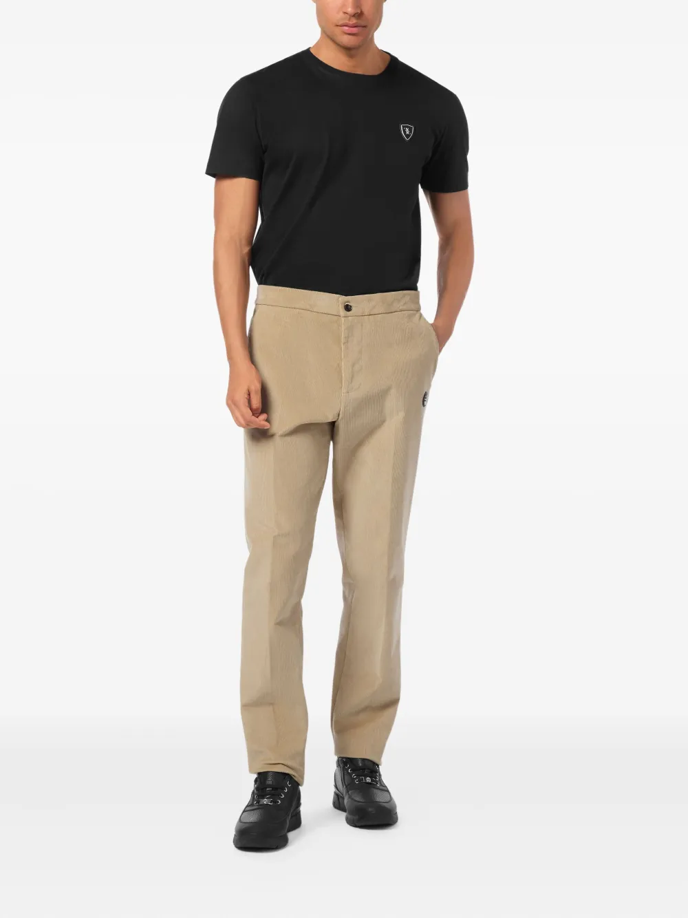 Billionaire corduroy-elasticated trousers - Beige