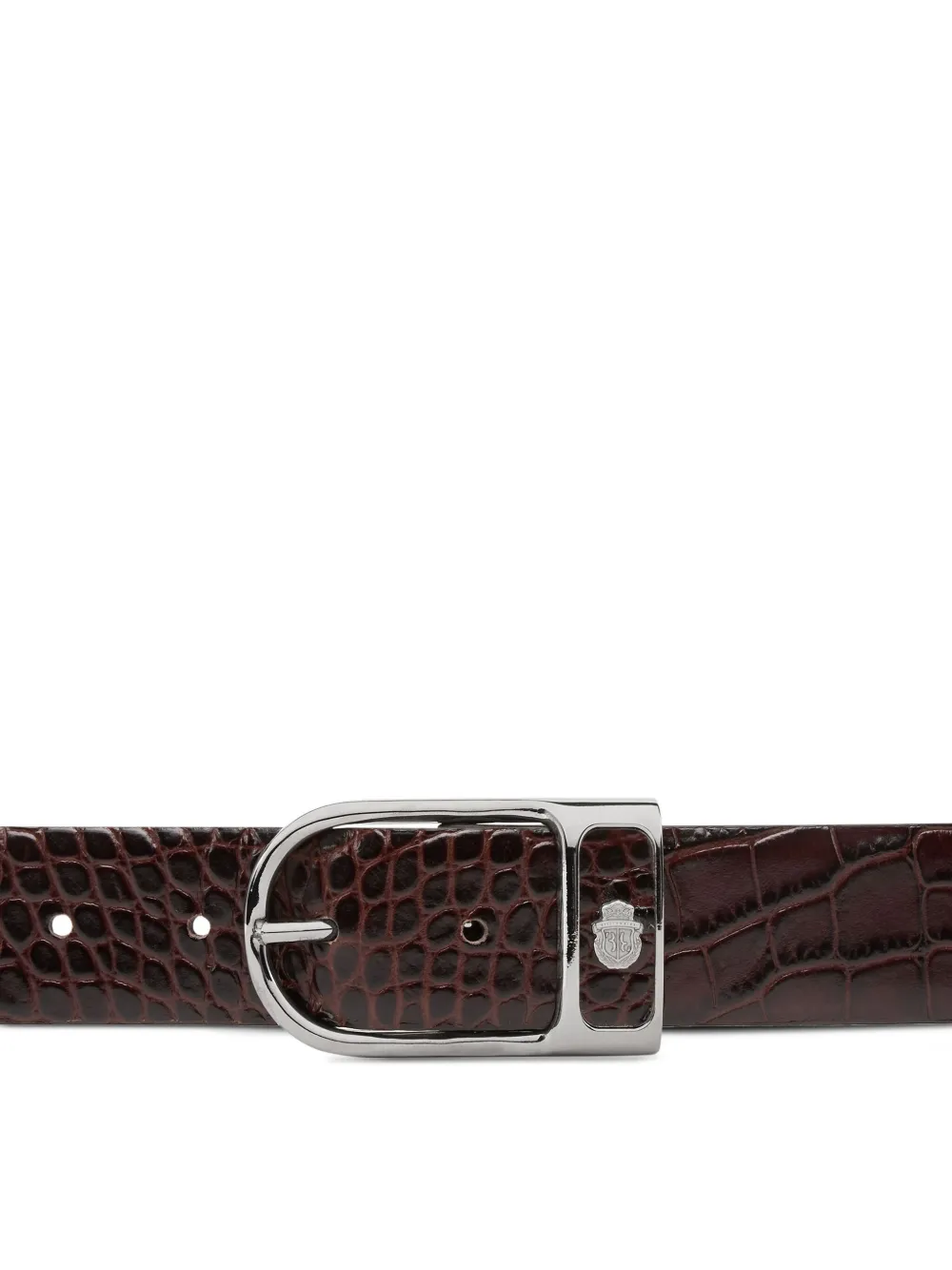 Billionaire Crocodile-embossed Leather Belt In Animal Print