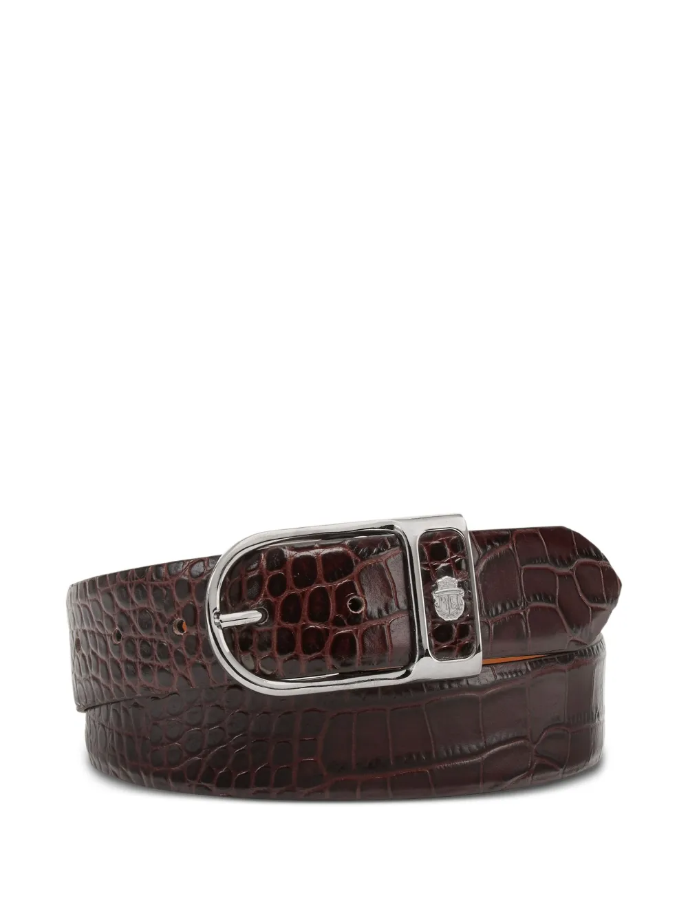 Billionaire Crocodile-embossed Leather Belt In Animal Print