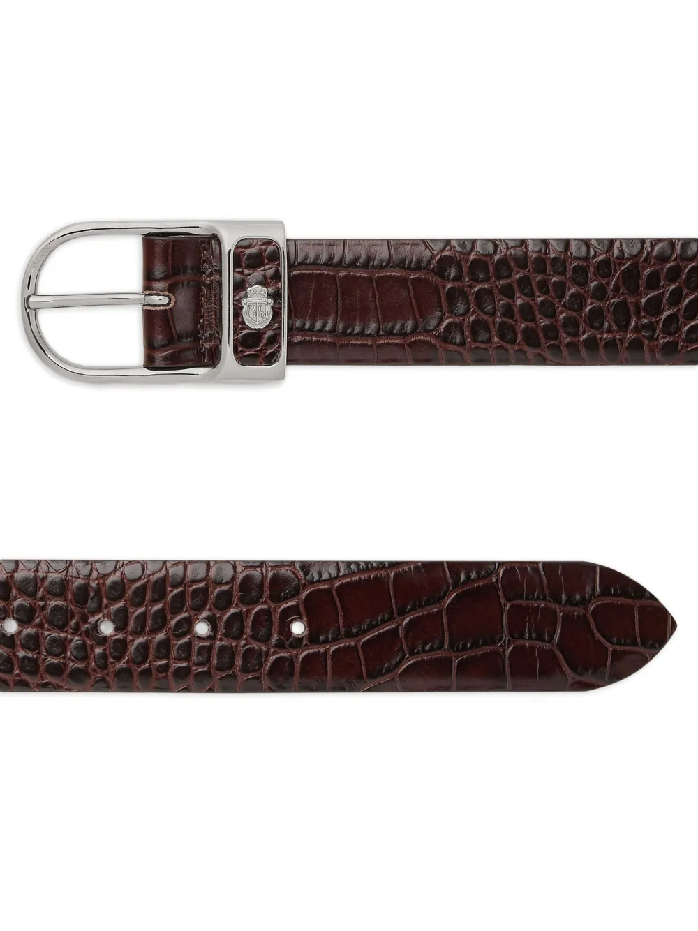 Billionaire Crocodile-embossed Leather Belt In Animal Print