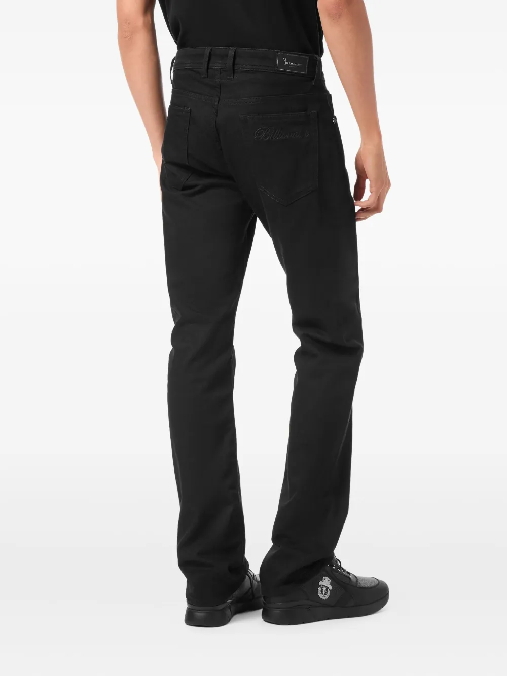 Billionaire Jeans met vijf zakken en borduurwerk Zwart