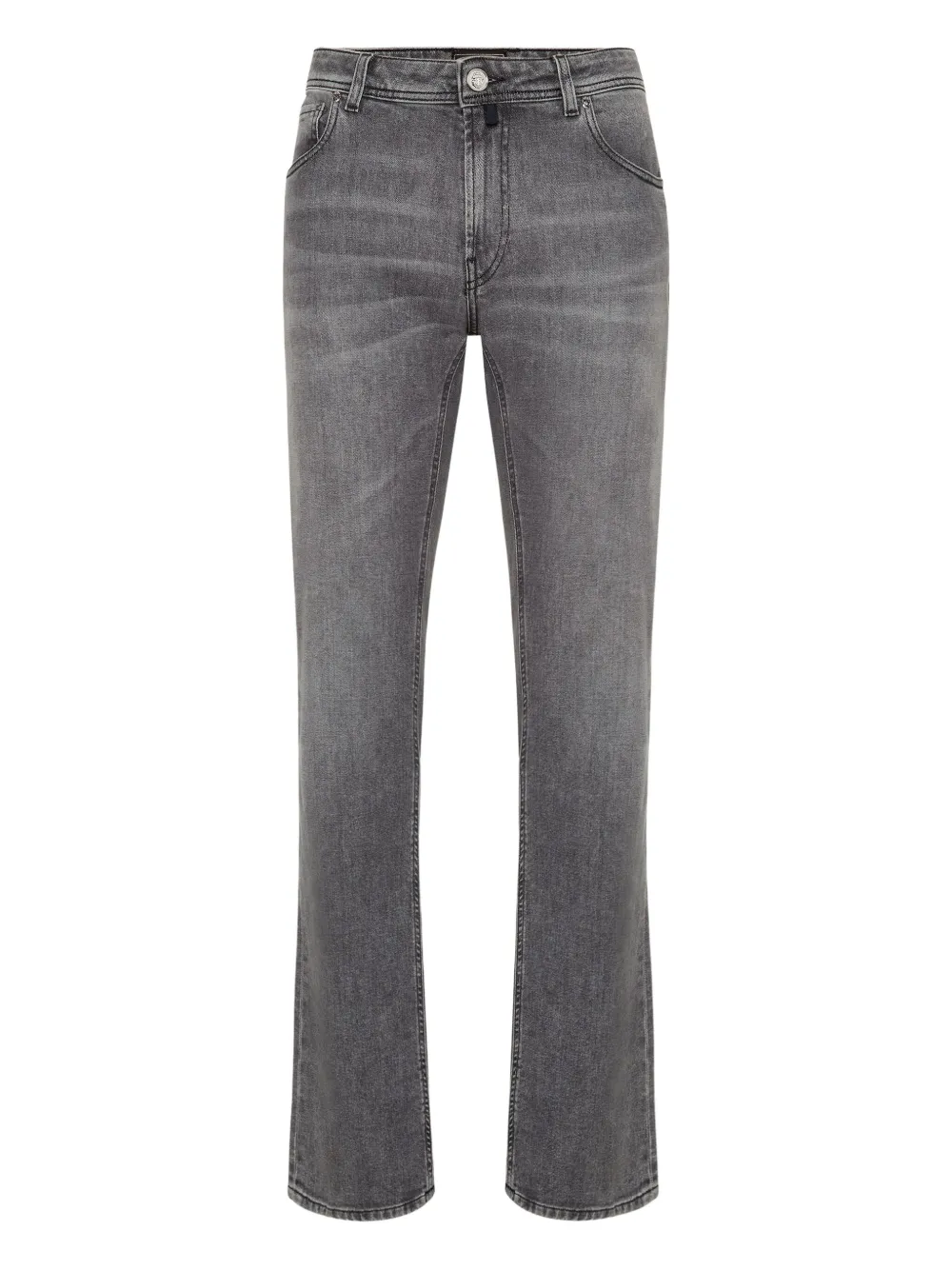 Billionaire embroidered five-pocket jeans | Grey | Image 1