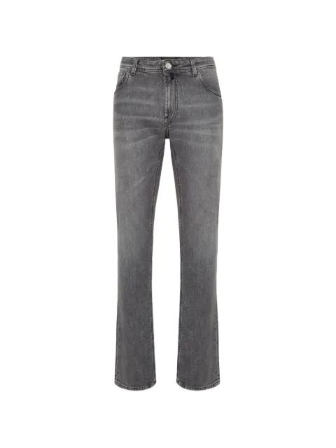 Billionaire embroidered five-pocket jeans