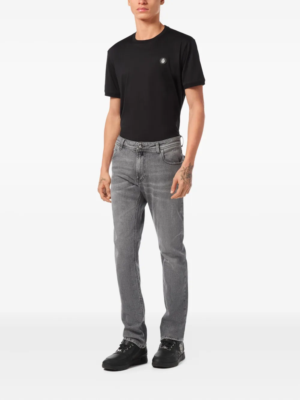 Billionaire Straight jeans met vijf zakken Grijs