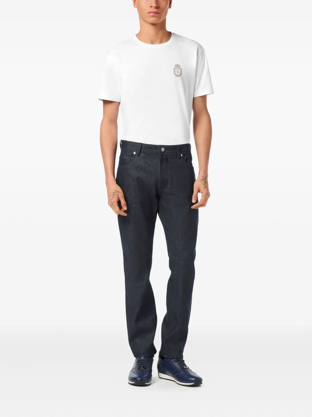 Billionaire Elaphe jeans met vijf zakken - Blauw