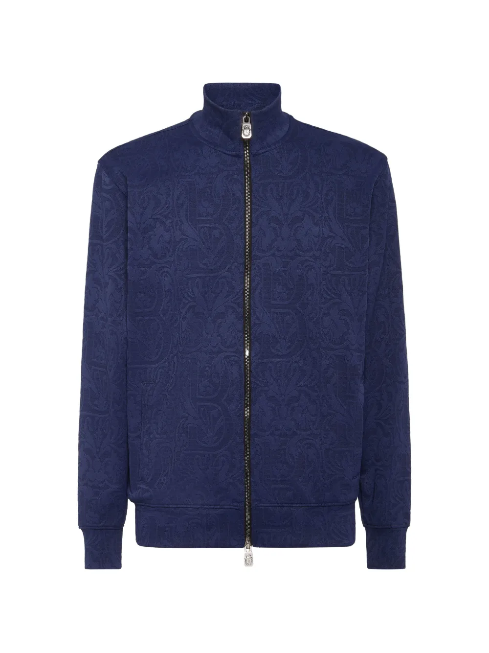Billionaire jacquard zip-up sweatshirt