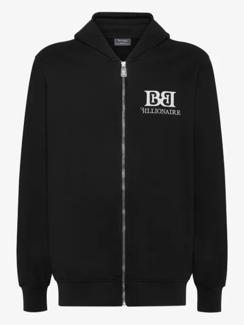 Billionaire hoodie zippé à logo imprimé