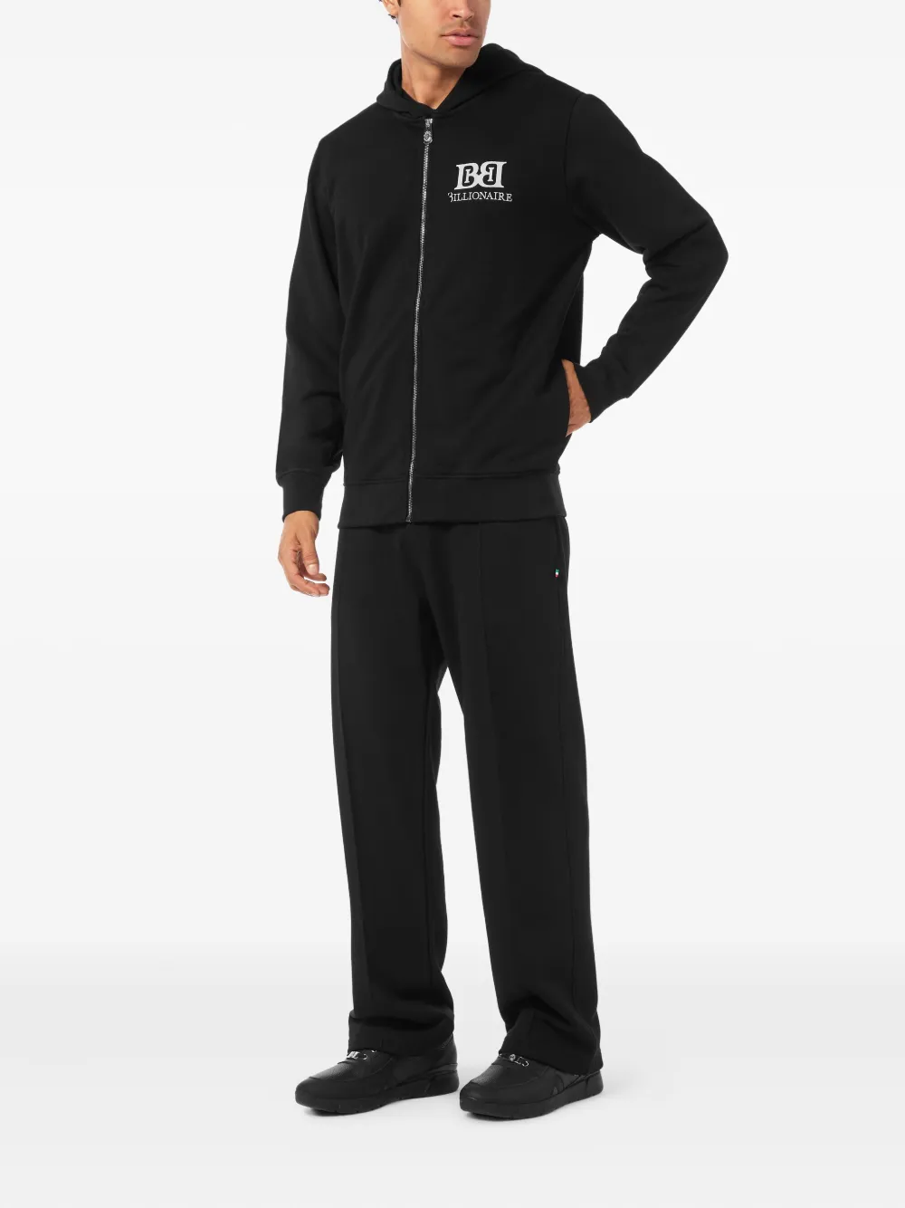 Billionaire logo-print zip-up hoodie | Hoodies | Image 2