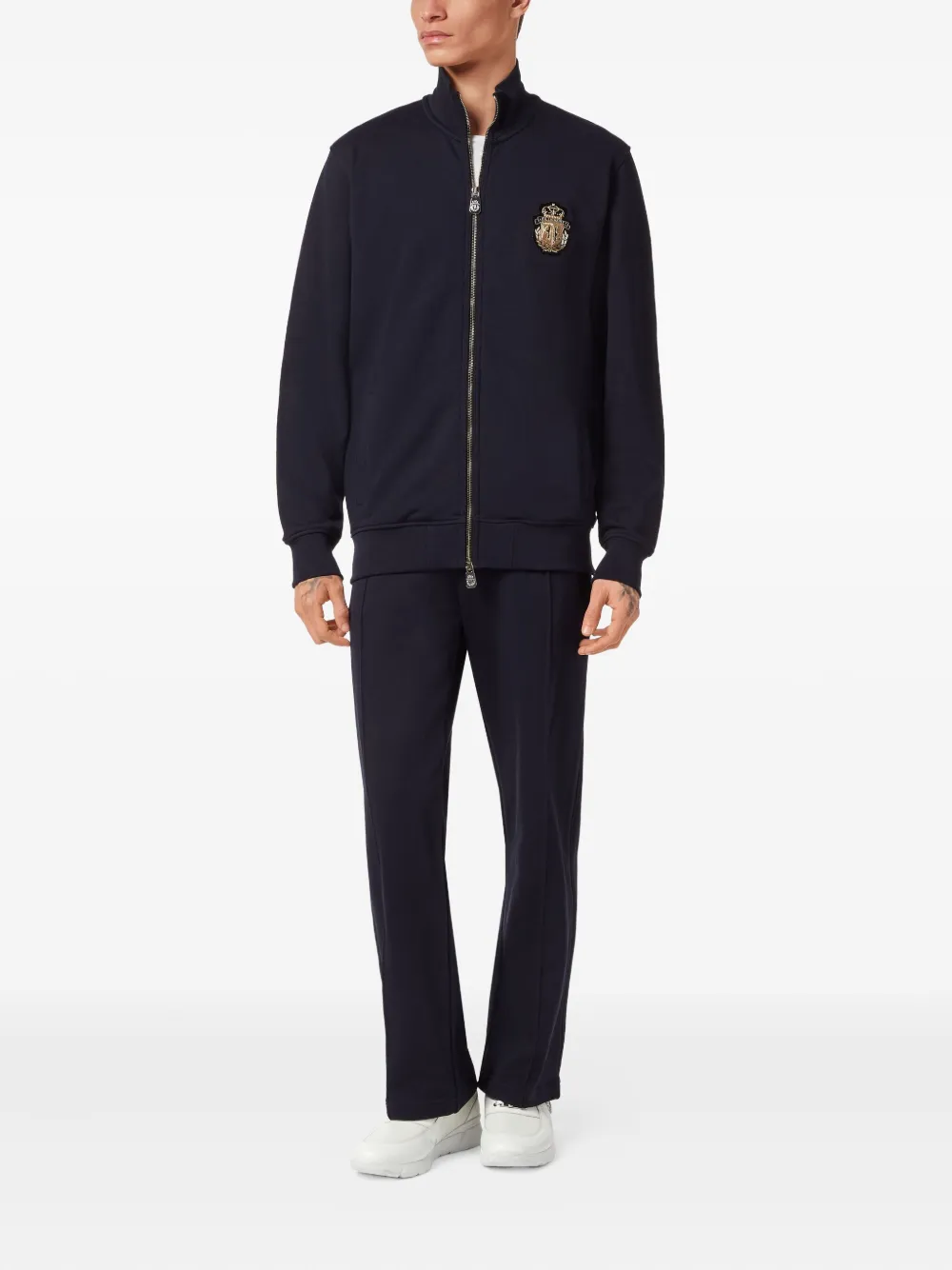 Billionaire logo-patch zip-up sweatshirt | Sweatshirts | Image 2