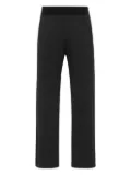 Billionaire cotton straight-leg trousers - Black
