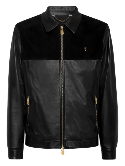 Billionaire leather bomber jacket 