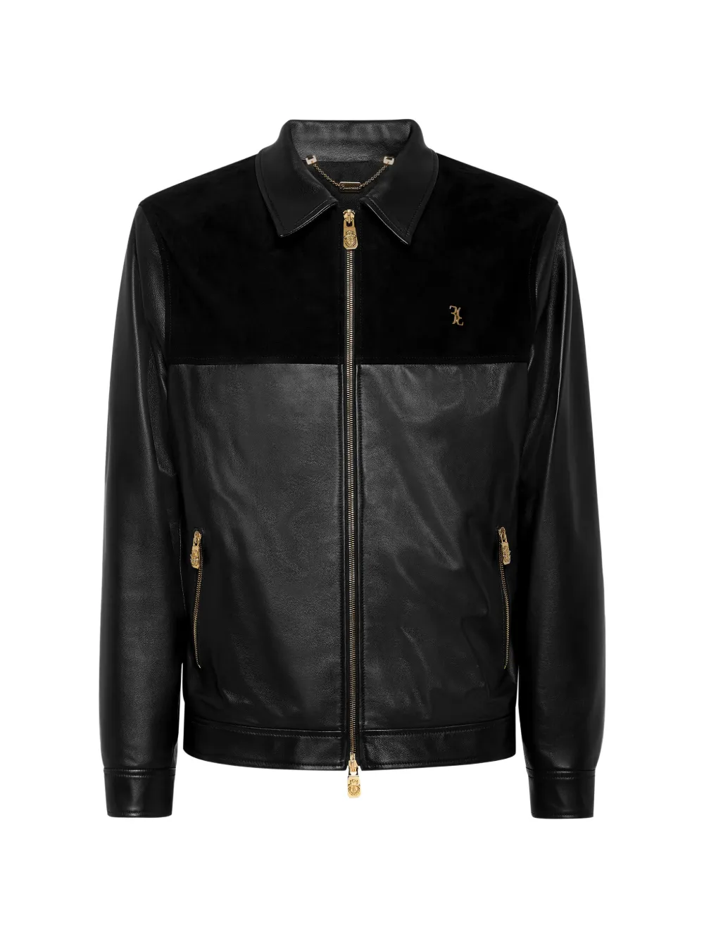 Billionaire leather bomber jacket