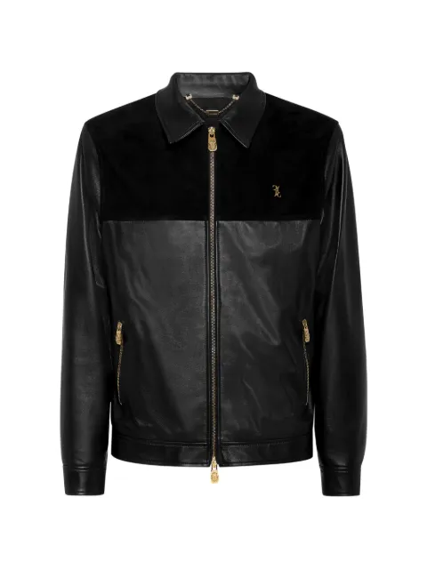 Billionaire leather bomber jacket 