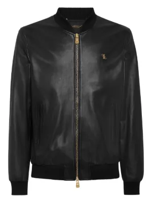 Bally ジップアップ レザージャケット | ブラック | FARFETCH JP
