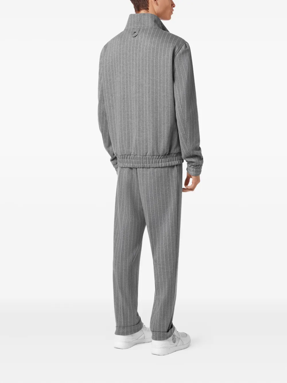 Billionaire Jack met krijtstreep en rits Grijs