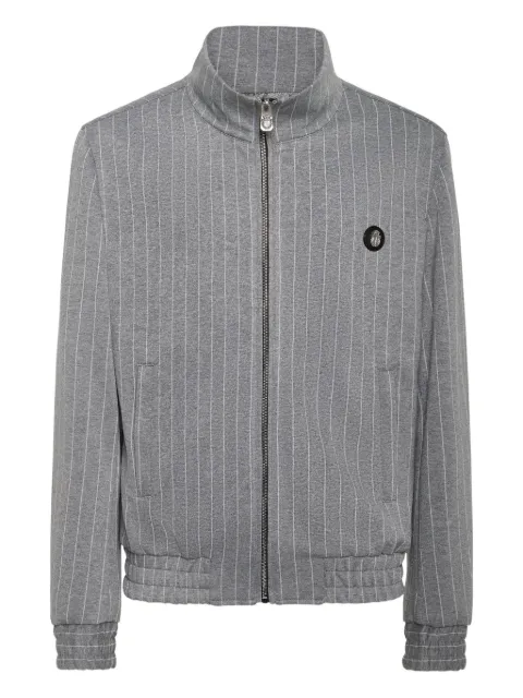 Billionaire pinstripe zip-up jacket
