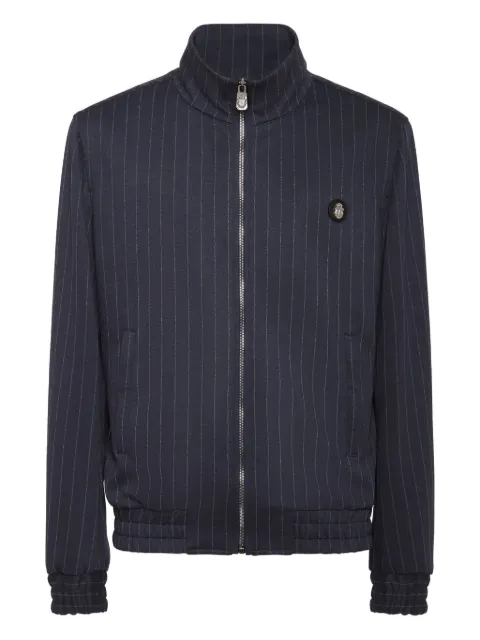 Billionaire pinstripe zip-up jacket