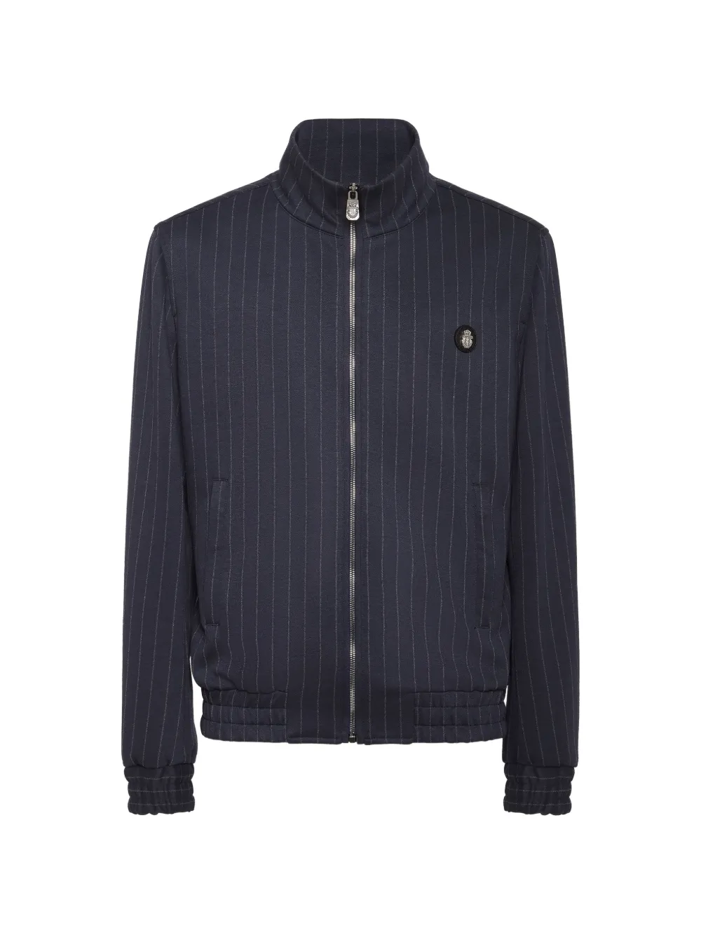 Billionaire pinstripe zip-up jacket