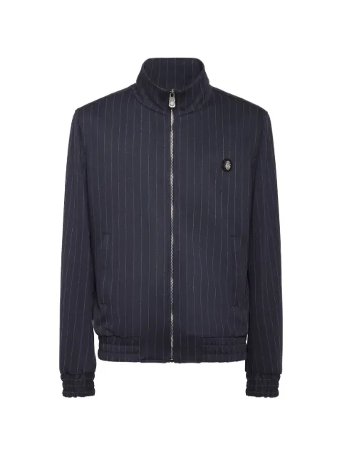 Billionaire pinstripe zip-up sweatshirt