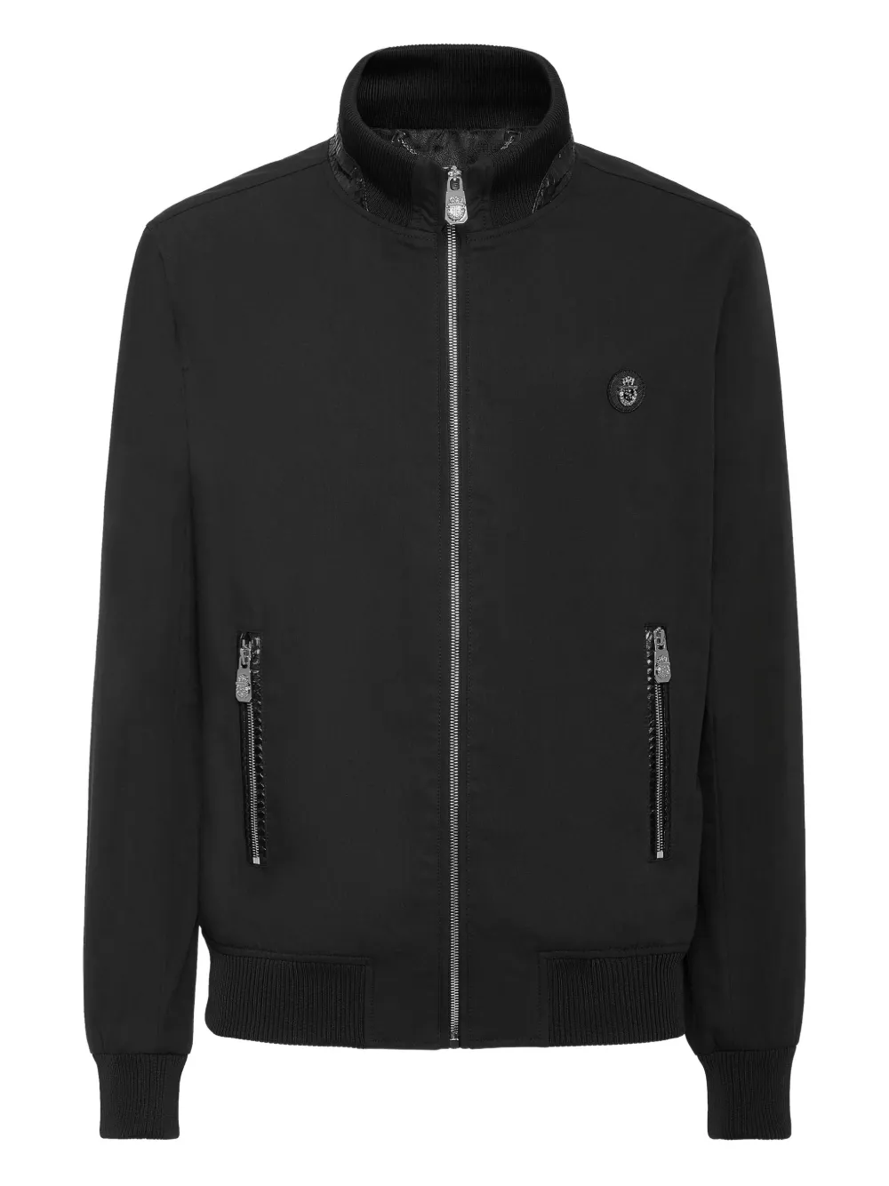Billionaire logo-patch jacket | Black | Image 1