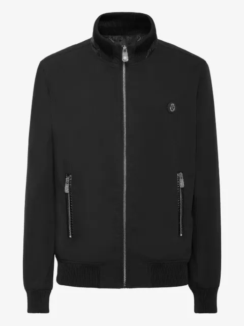 Billionaire logo-patch jacket