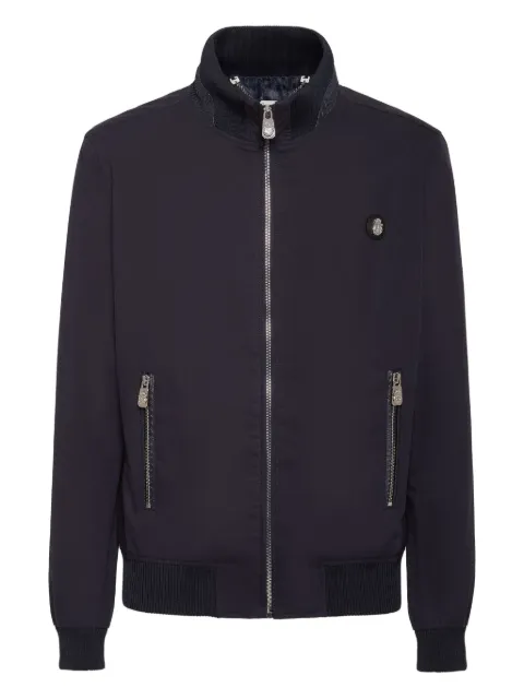 Billionaire logo-patch jacket 