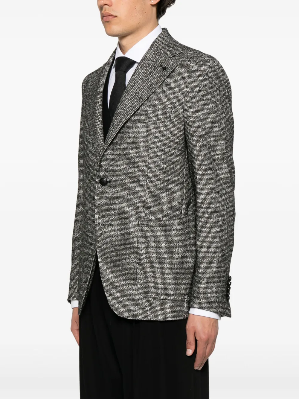 Tagliatore Blazer met enkele rij knopen Zwart
