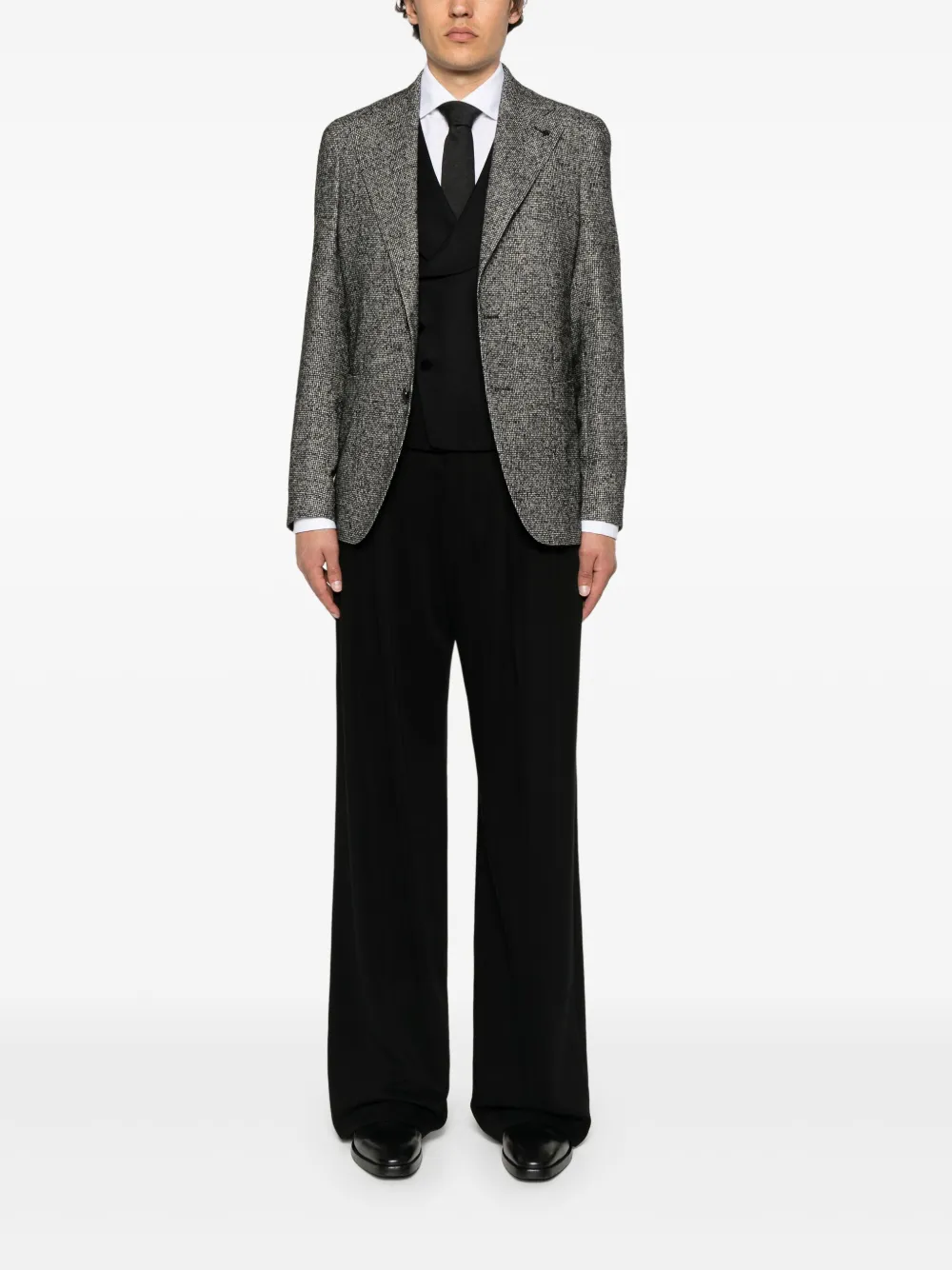 Tagliatore Blazer met enkele rij knopen Zwart