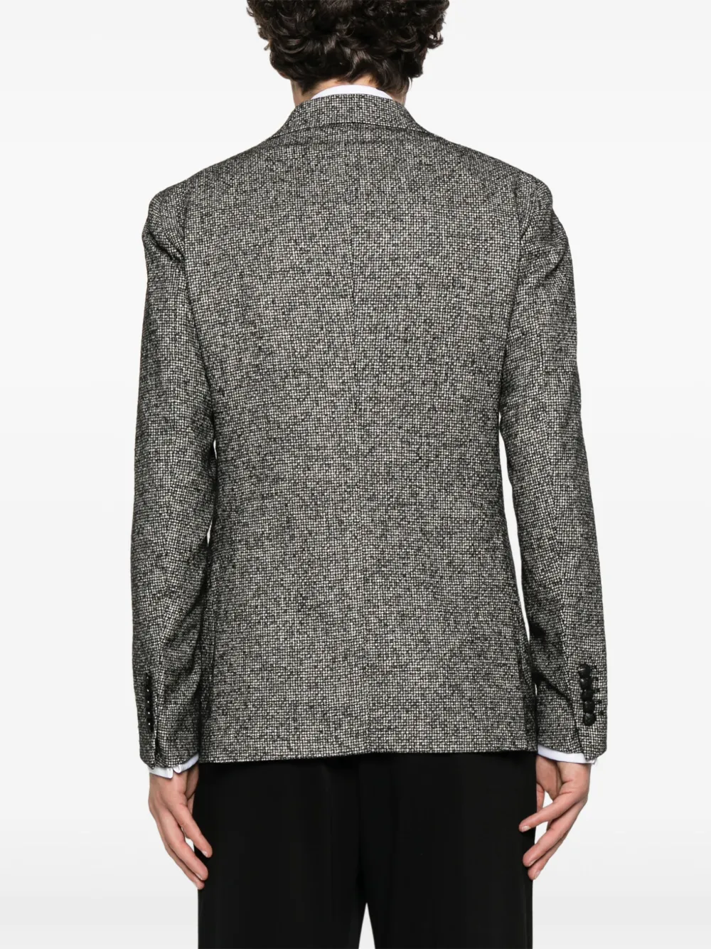 Tagliatore Blazer met enkele rij knopen Zwart