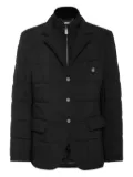 Billionaire logo-patch blazer - Black