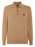 Billionaire logo-appliqué polo shirt - Neutrals