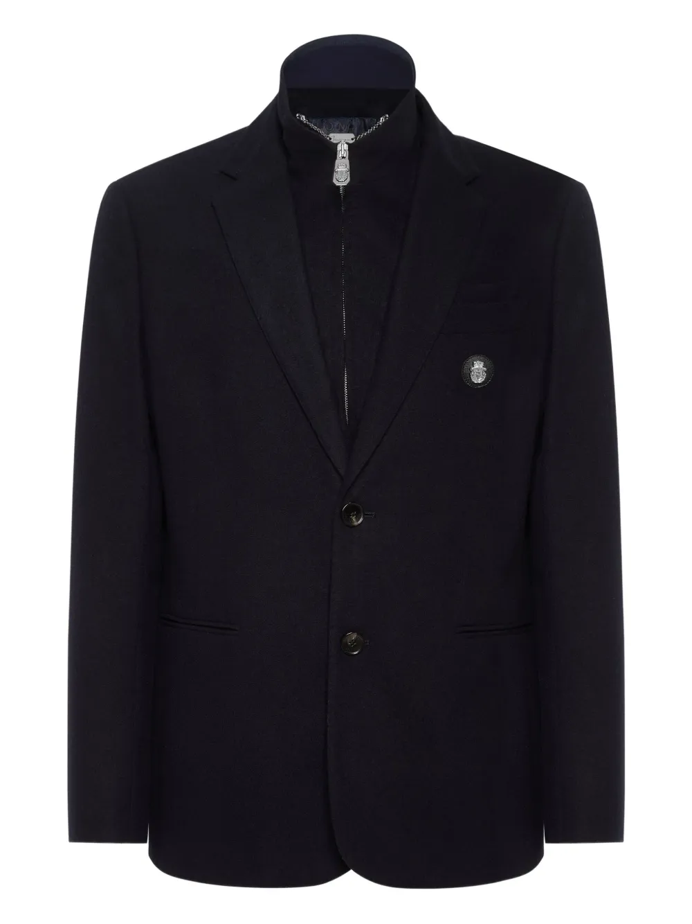 Billionaire logo-patch blazer | Blue | Image 1
