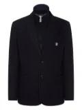 Billionaire logo-patch blazer - Blue